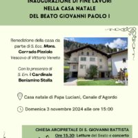 Inaugurazione nella casa natale del Beato Giovanni Paolo I